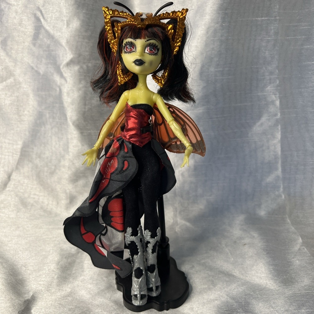 Monster High Luna Mothews Boo York‎ Gala Ghoulfriends Outfit Wings Crown 2014